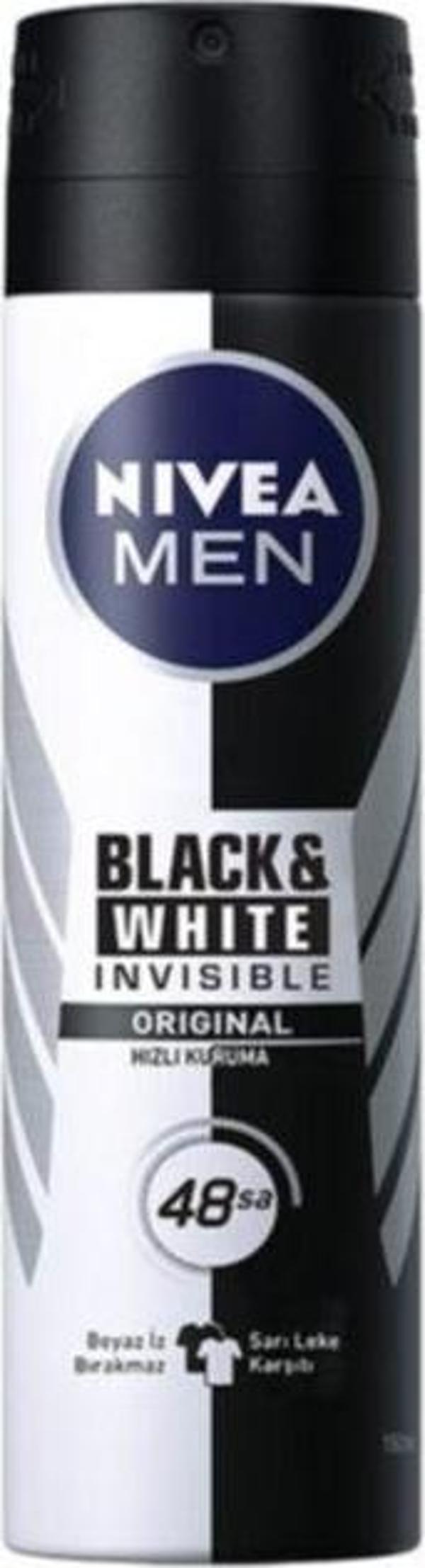 Nivea Invisible Black&Whıte Power Sprey Deodorant 150 ml Erkek - Image 1