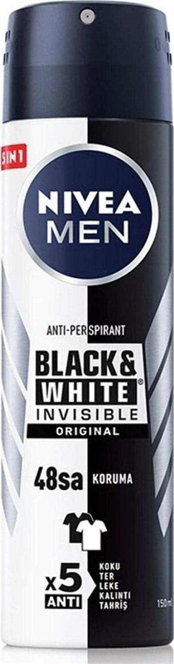 Nivea Men Black&Whıte Invısıble Orıgınal 48 Saat Koruma 150 ml - Image 1