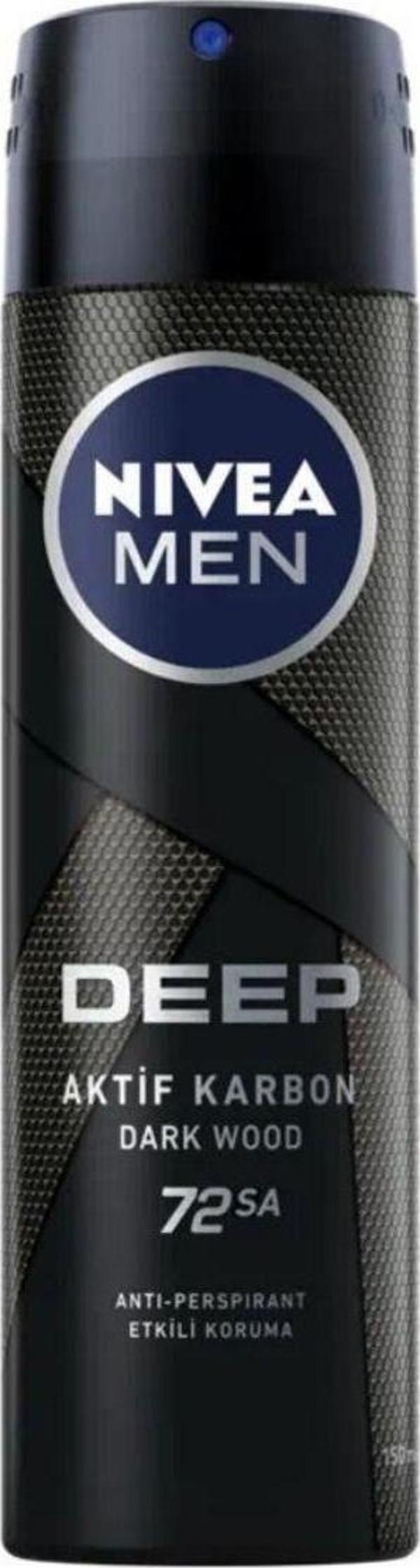 Nivea Men Deep Dimension Erkek Deodorant Sprey 150 ml - Image 1