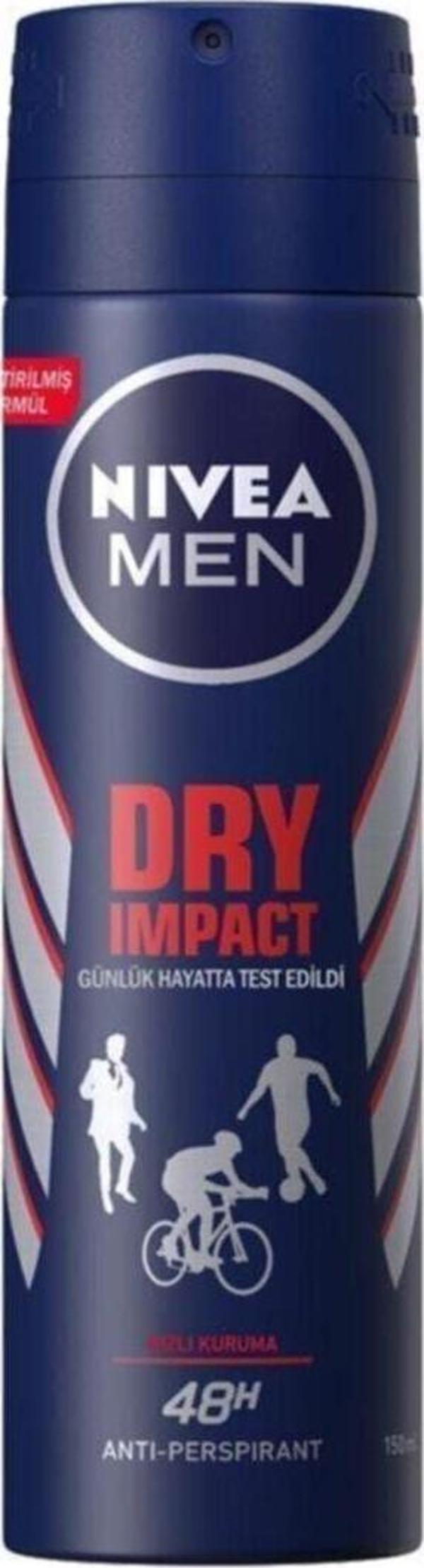Nivea Men Dry Impact 150 ml Erkek Deodorant Sprey 86963056 - Image 1