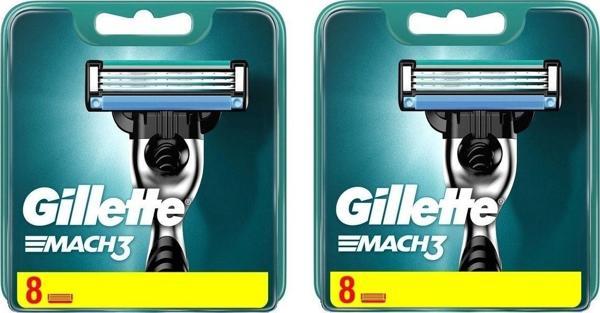 Gillette Mach 3 Yedek Tıraş Bıçağı 8'Li X 2 Paket - Image 1