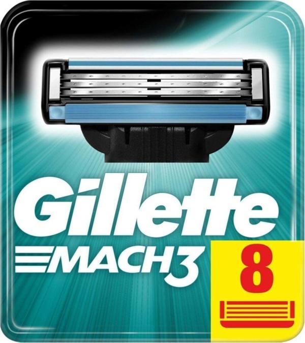 Gillette Mach3 8'Li Yedek Tıraş Bıçağı Karton Paket - Image 1