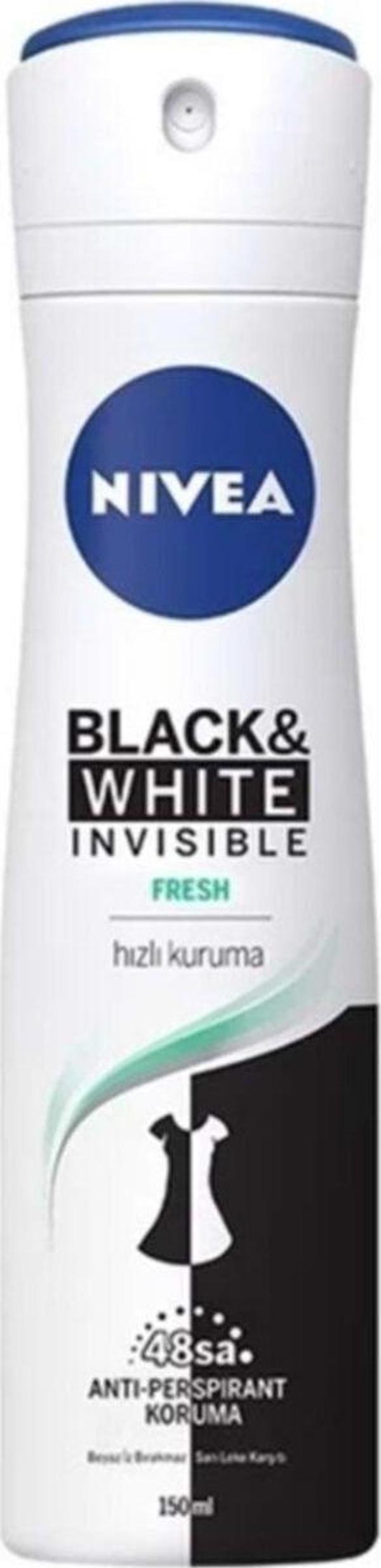 Nivea Black&Whıte Invisible Fresh Deodorant - Image 1