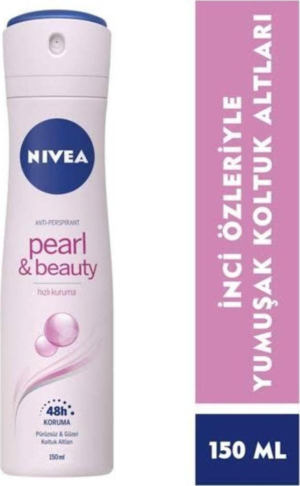Nivea Pearl&Beauty Kadın Deodorant 150 ml - Image 1
