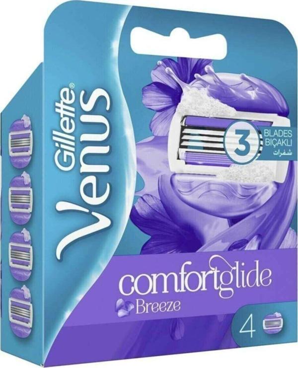 Gillette Venus Breeze Yedek Bıçağı 3 Bıçaklı 4 Adet - Image 1