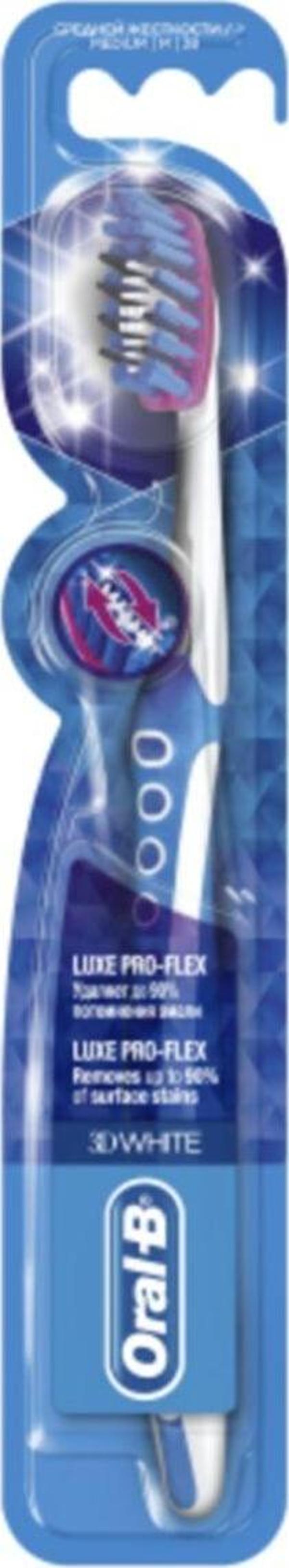 Oral-B Oral B 3D White Luxe Pro Flex Medium Diş Fırçası - Image 1