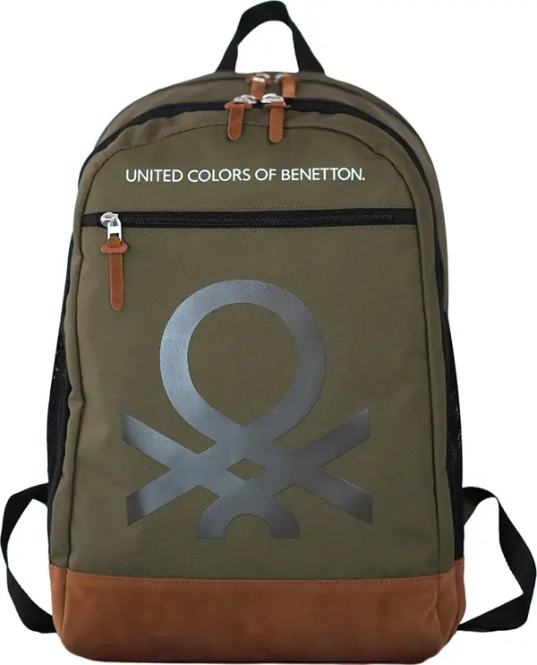 United Colors of Benetton Sofistike Çift Bölmeli Sırt Çantası Hâki / 13062 - Image 1