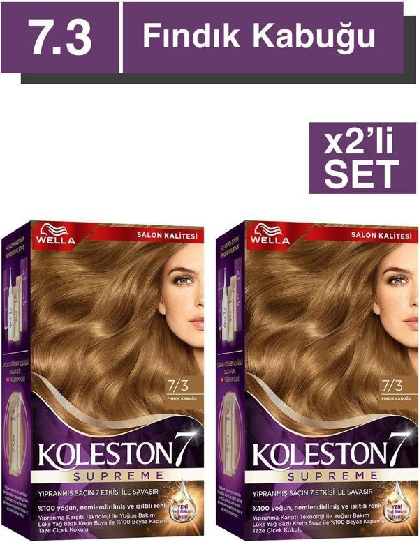 Wella Koleston Supreme Kit 7/3 Fındık Kabuğu *18 x2'li Set - Image 1