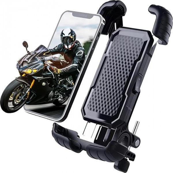 HT-171 Bisiklet Telefon Tutucu Gidon Tipi Motosiklet Telefon Tutucu 360 Dönebilir Darbe Emici Tutacak - Image 1