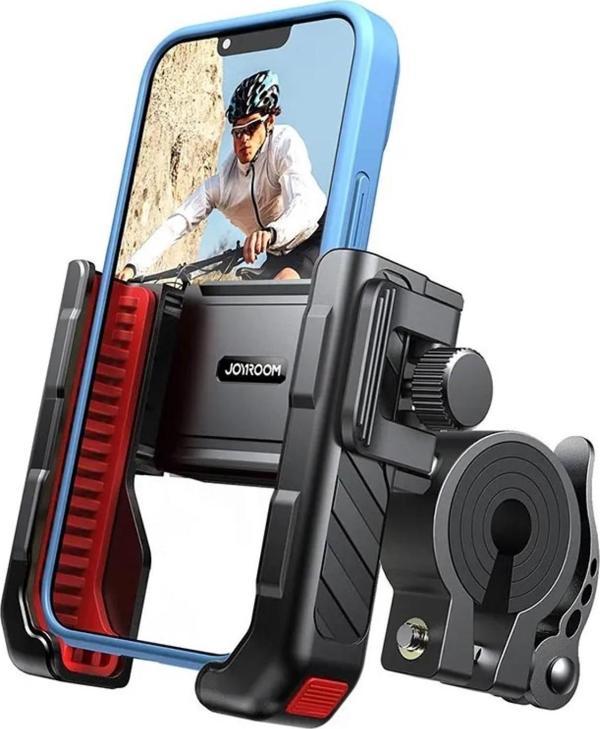 JR-ZS266 Bisiklet-Motosiklet Kıskaçlı Telefon Tutucu 4.7"-7" Gidon Tipi Universal Motor Tutucu Yüksek Kalite - Image 1