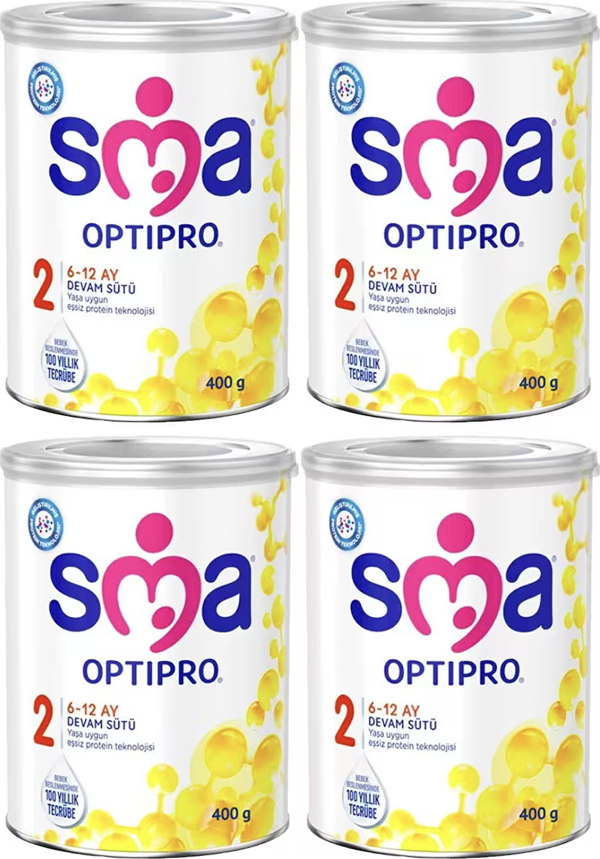 SMA Optipro 2 Probiyotik Devam Sütü 400 gr 4 Adet - Image 1