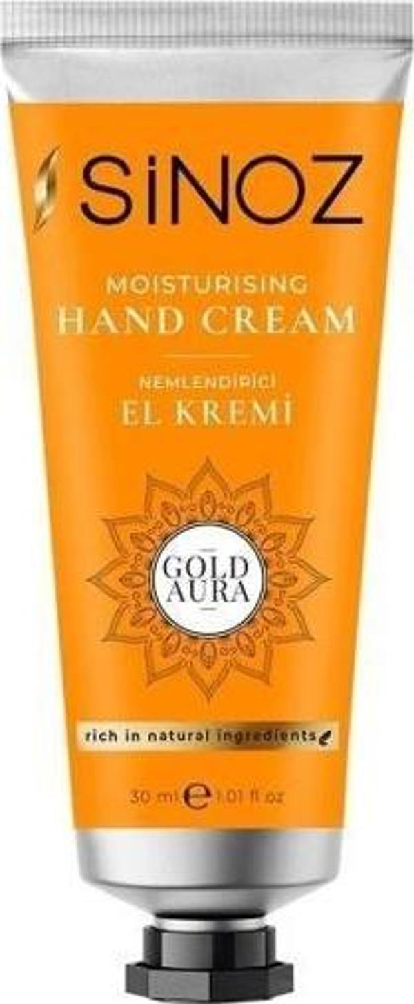 Sinoz Nemlendirici El Kremi Gold Aura 30 ml - Image 1