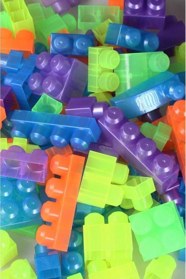 Asya Oyuncak Play Blox Parlak Yapı Bloklar Büyük Çanta 266 Parça 3011 - Image 1