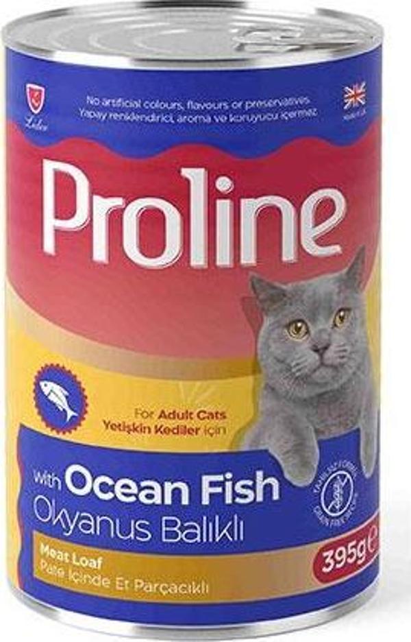 Proline Okyanus Balıklı Pate Yetişkin Kedi Konservesi 12 Adet 395 Gr - Image 1
