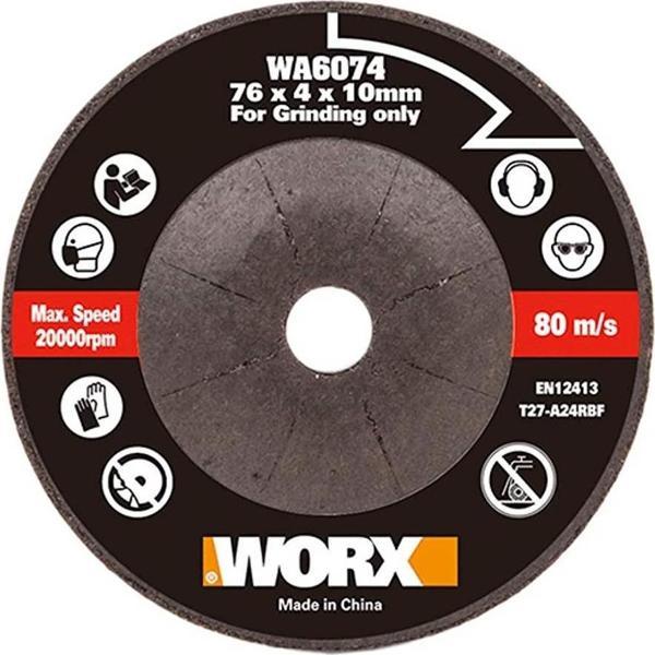 WORX WA6074 WX801 İçin 76x10mm Metal Taşlama Taşı - Image 1
