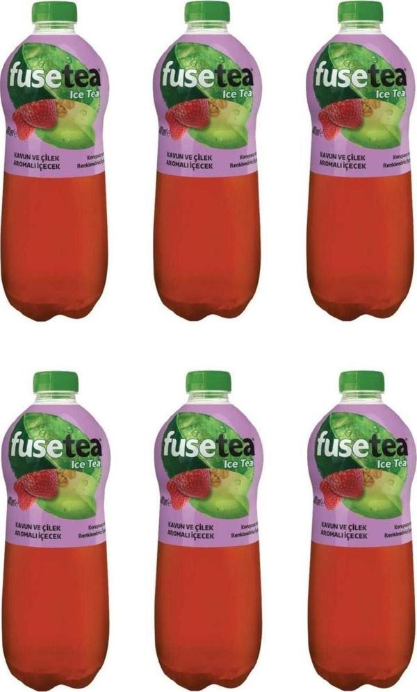 Fuse Tea Kavun Ve Çilek Aromalı Soğuk Çay 1 Lt X 6 Adet - Image 1