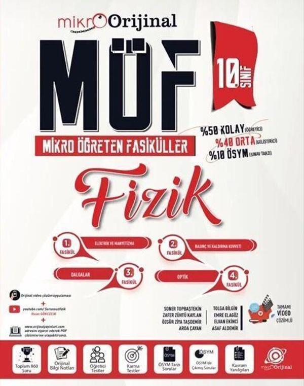 10. Sınıf Fizik MÖF Mikro Öğreten Fasiküller Orijinal Mikro - Orijinal Yayınları - Image 1
