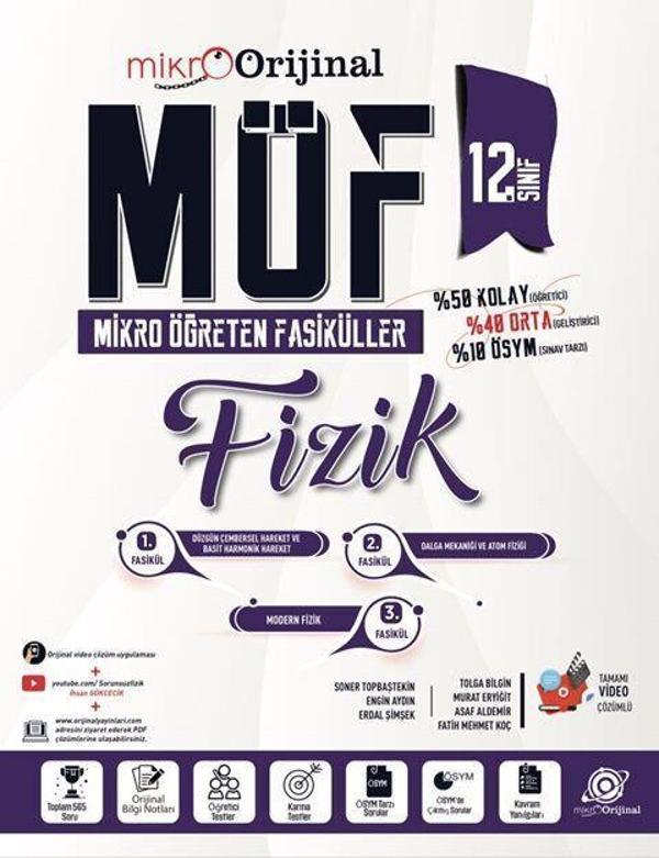 12. Sınıf Fizik MÖF Mikro Öğreten Fasiküller Orijinal Mikro - Orijinal Yayınları - Image 1