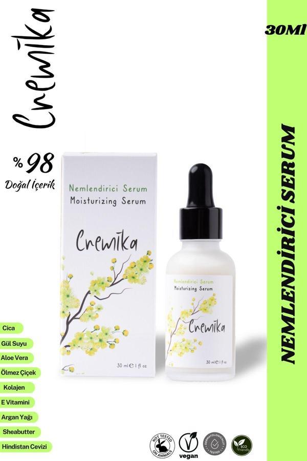 Cremika Cica Yüz Serumu, Bariyer Güçlendirici, Kırışıklık Karşıtı, Kolajen, Gül, Jojoba, Aloe Vera - Image 1