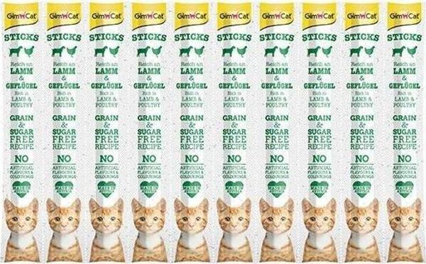 Gimcat Kedi Ödül Çubuğu Kuzu - Tavuk Etli 50 Gr. 10 lu - Image 1
