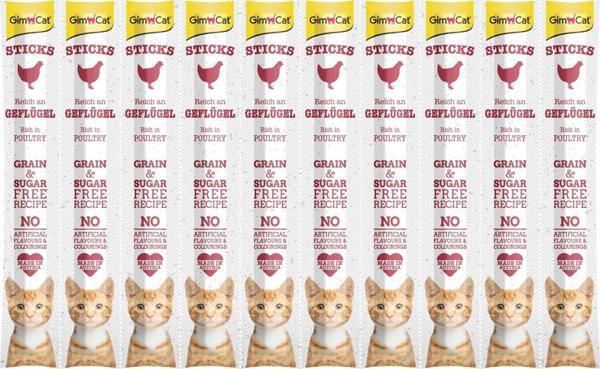 Gimcat Kedi Ödül Çubuğu Kümes Hayvan Etli 50 Gr. 10 lu - Image 1