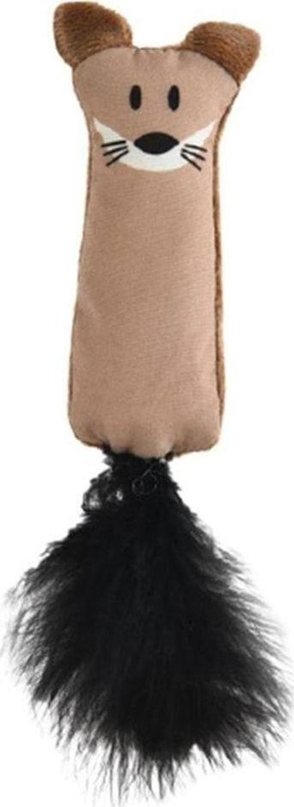 Zampa Tüylü Tilki Peluş Kedi Oyuncağı , 5,2X18 Cm - Image 1