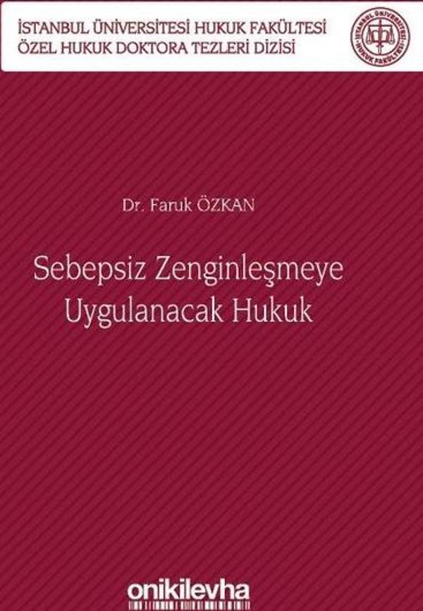 Sebepsiz Zenginleşmeye Uygulanacak Hukuk - On İki Levha Yayıncılık - Image 1