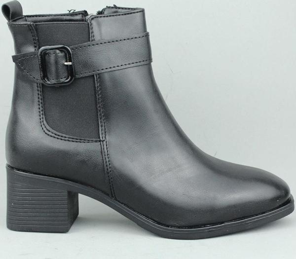 Punto 491032 Yandan Fermuarlı Topuklu Klasik Kışlık Bot Kadın - Image 1