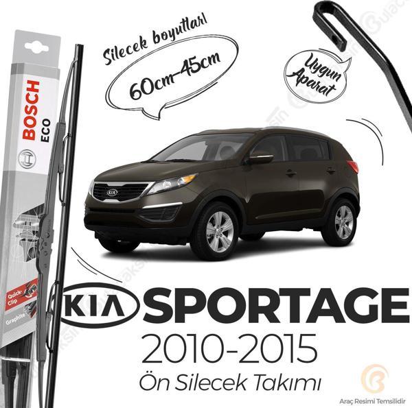 Kia Sportage Ön Silecek Takımı (2010-2015) Bosch ECO - Image 1