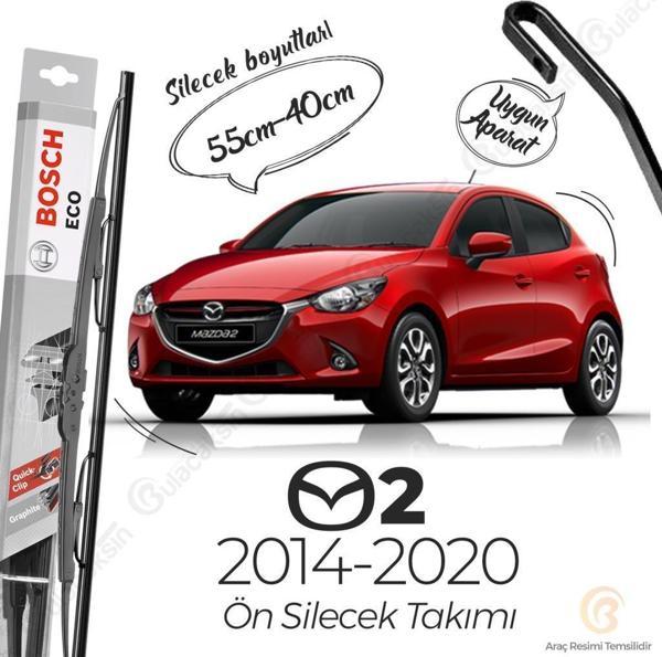 Mazda 2 Ön Silecek Takımı (2014-2020) Bosch ECO - Image 1