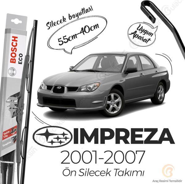Subaru Impreza Ön Silecek Takımı (2001-2007) Bosch ECO - Image 1
