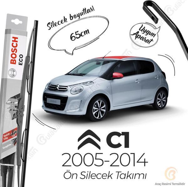 Citroen C1 Ön Silecek Takımı (2005-2013) Bosch ECO - Image 1