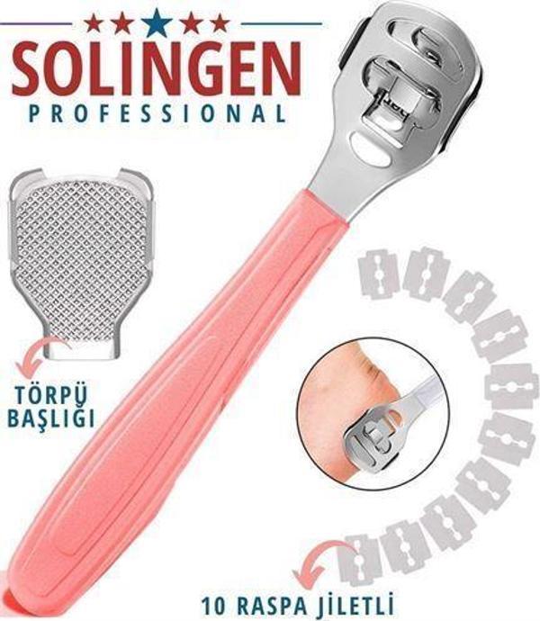 TransForMacion Ayak Taban Nasır Raspa Seti 10 Yedekli Solingen Profesyonel 718219 - Image 1