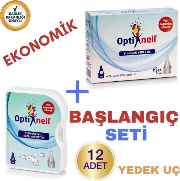 Optinell Bebek Burun Aspiratörü Başlangıç Seti Yedek Uç Aspiratör Otribebe Uyumlu  - Image 1