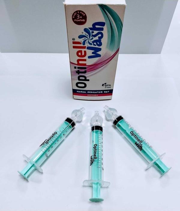 Optinell Bebek Burun Şırıngası, Burun Temzileme, Burun Yıkama Aspiratörü (3 ADET) - Image 1