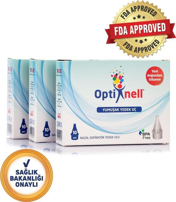 Optinell Bebek Nazal Burun Aspiratör Otribebe Uyumlu Yedek Uç 3 Kutu  - Image 1