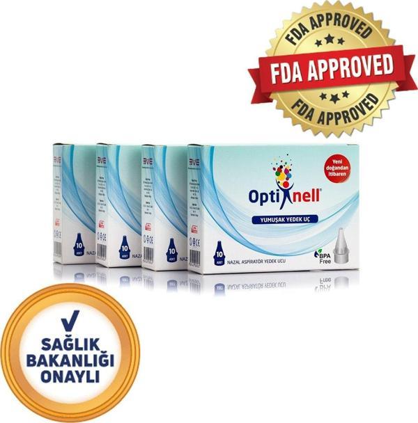 Optinell Nazal Burun Aspiratör Otribebe Uyumlu Yedek Uç 4 Kutu  - Image 1