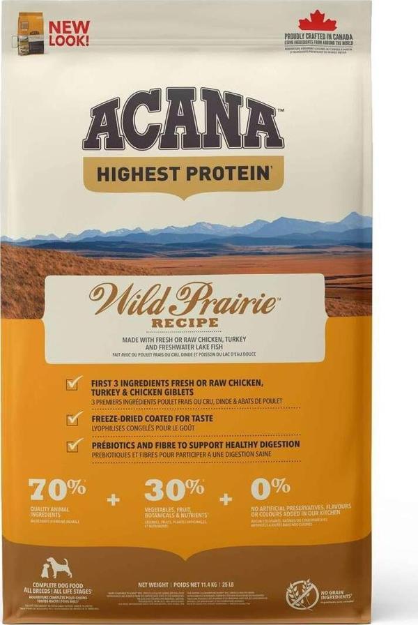 Acana Wild Prairie Tüm Irk Ve Yaşam Evreleri Tahılsız Köpek Maması 11,4 kg - Image 1