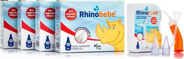 Rhinobebe Bebek Nazal Burun Aspiratörü Yedek Ucu ( 4 Kutu ) Aspiratör  - Image 1