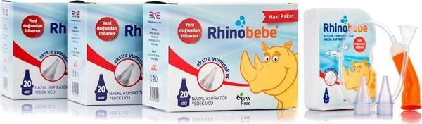 Rhinobebe Maxi Nazal Burun Aspiratörü Yedek Ucu ( 3 Kutu ) Aspiratör  - Image 1