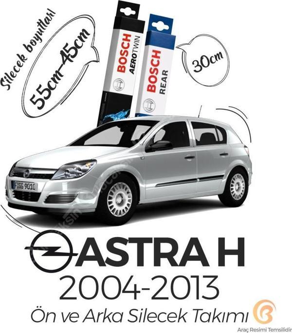 Bosch Aerotwin Opel Astra H 2004 - 2013 Ön ve Arka Silecek Seti - Image 1