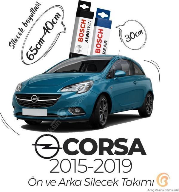Opel Corsa E Ön Arka Silecek Seti (2015-2019) Bosch Aerotwin - Image 1