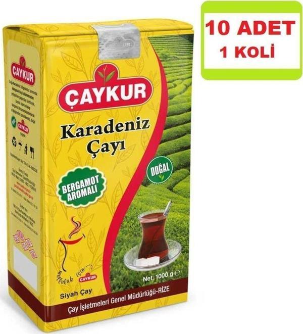 Çaykur Bergamot Aromalı Karadeniz Çayı 1000g X 10 ADET - Image 1