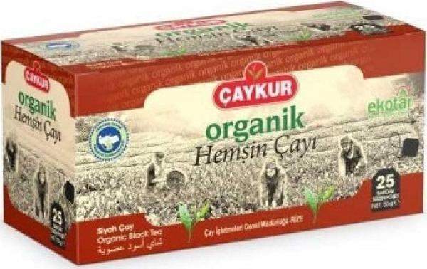 Çaykur Organik Hemşin Siyah Süzen Poşet 50 gr - Image 1