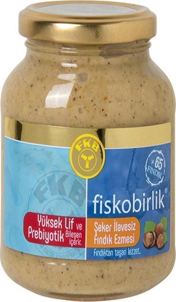 Fiskobirlik Şeker İlavesiz Fındık Ezmesi 300 gr - Image 1