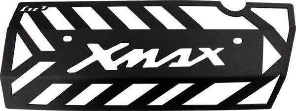 Gp Kompozit Yamaha Xmax 2018-2024 Uyumlu Egzoz Koruma Kapağı Siyah - Image 1