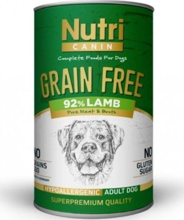 Nutri Nutrı Canın Kuzu Etlı Konserve Mama 400gr X 3 Yetıskın - Image 1