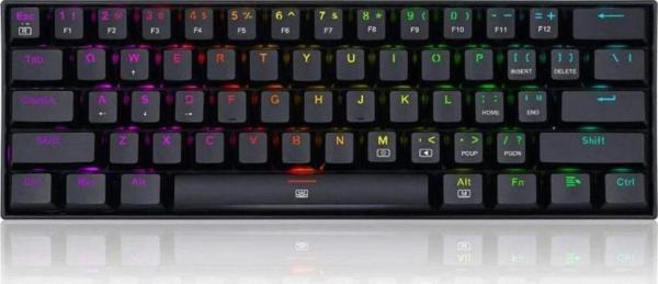 Redragon K630-RGB Dragonborn %60 Blue Switch Siyah Mekanik Kablolu Oyuncu Klavyesi - Image 1