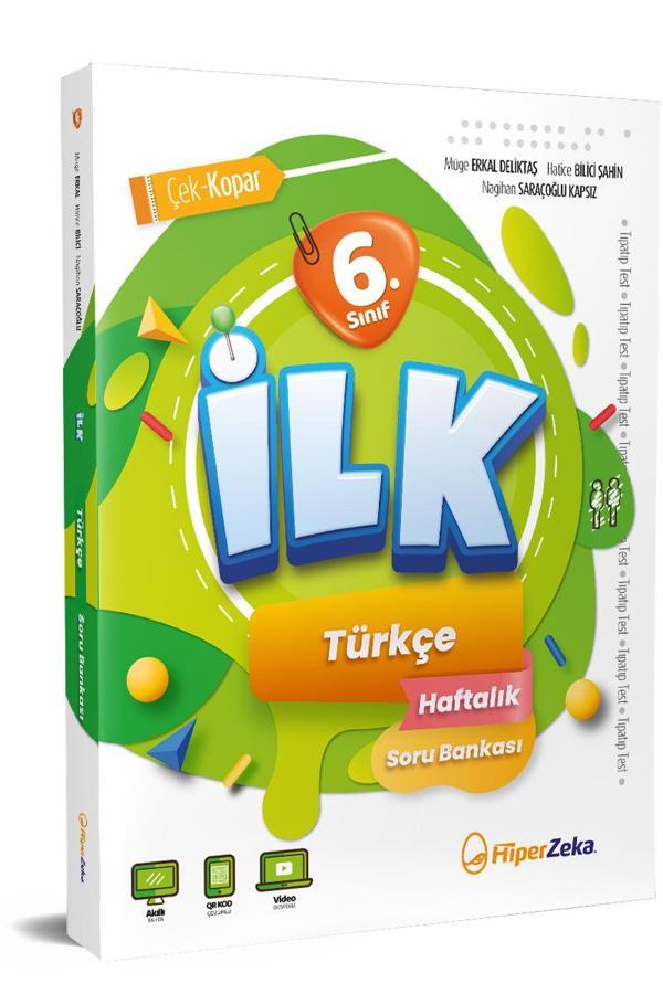Hiper Zeka Yayınları 6. Sınıf Türkçe İlk Haftalık Soru Bankası - Hiper Zeka - Image 1