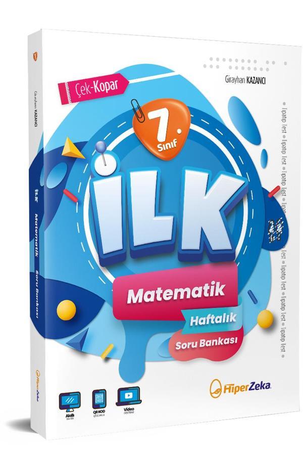 Hiper Zeka Yayınları 7. Sınıf Matematik İlk Haftalık Soru Bankası - Hiper Zeka - Image 1